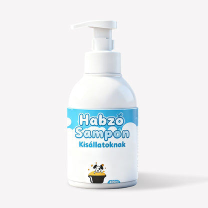 Mousse désodorisante sans rinçage pour animaux – Formule végétale, 400 ml & pompe pratique 🌿